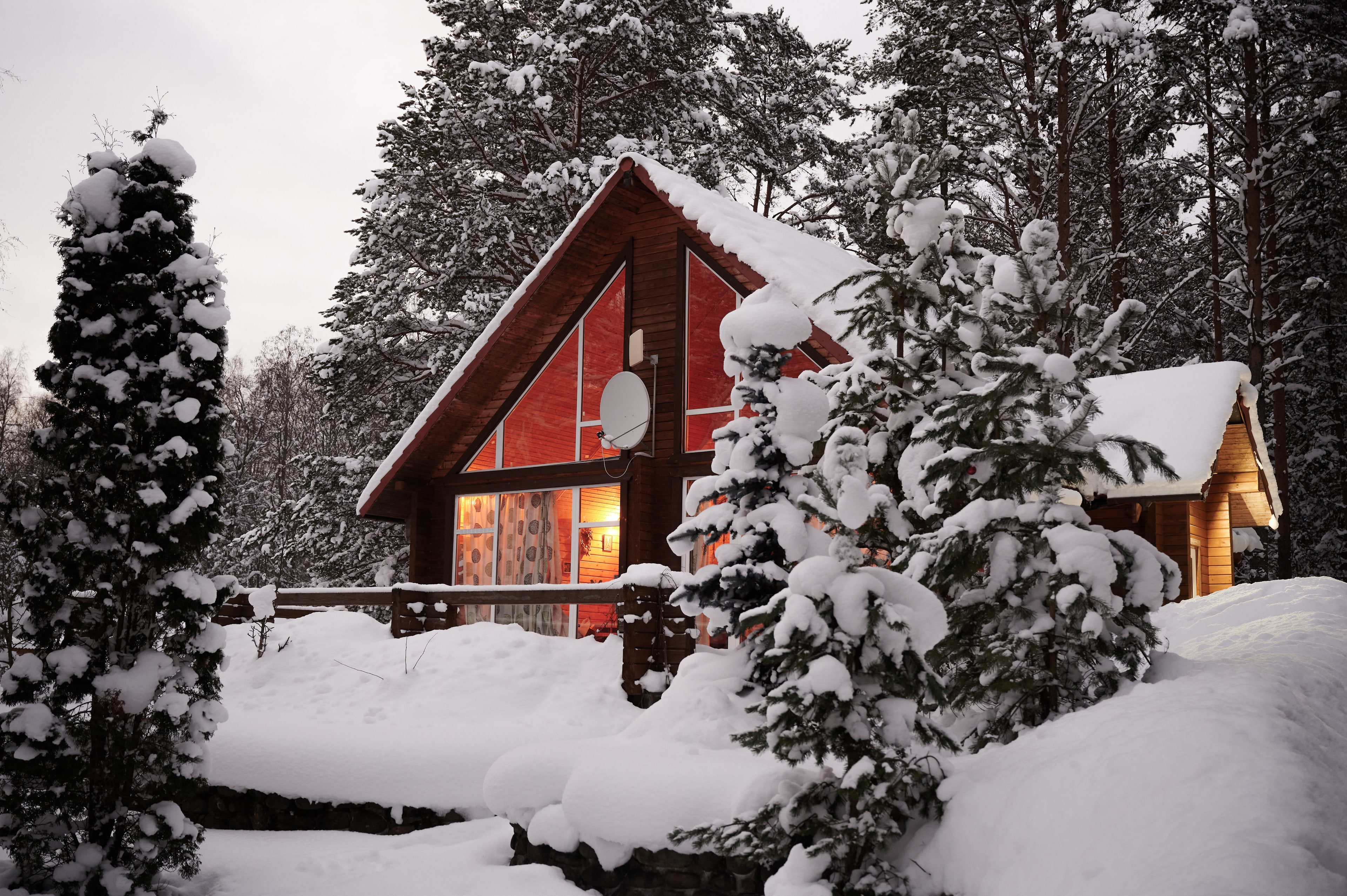 Propriété de villégiature en hiver